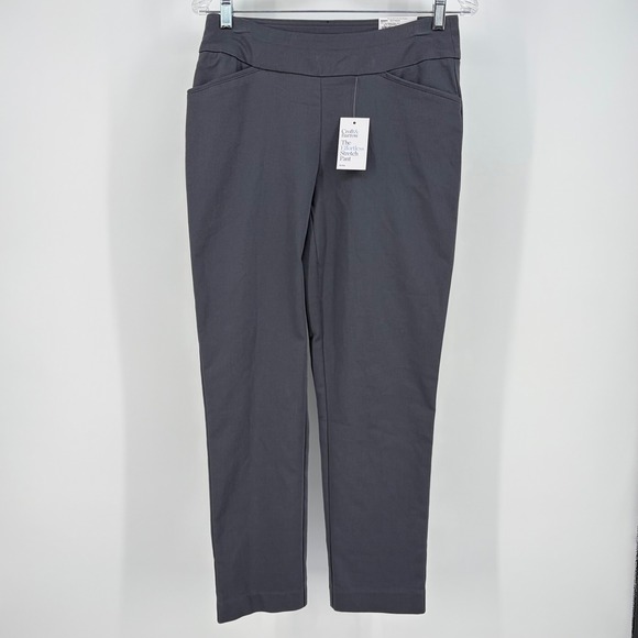 croft & barrow Pants - Croft & Barrow Effortless Stretch Pants‎ Gray Straight Leg Mid Rise 6P Sleek